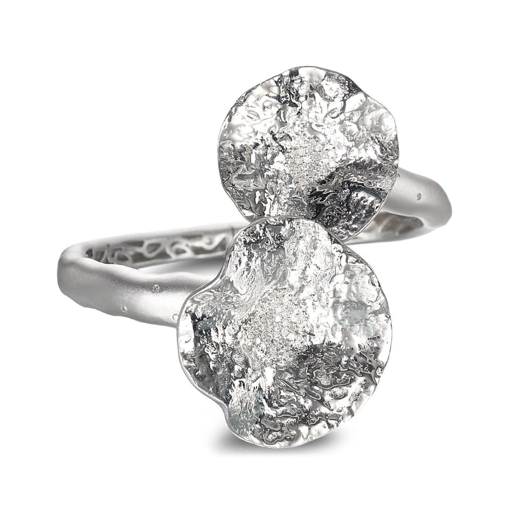 Serenity Sterling Bypass Cuff