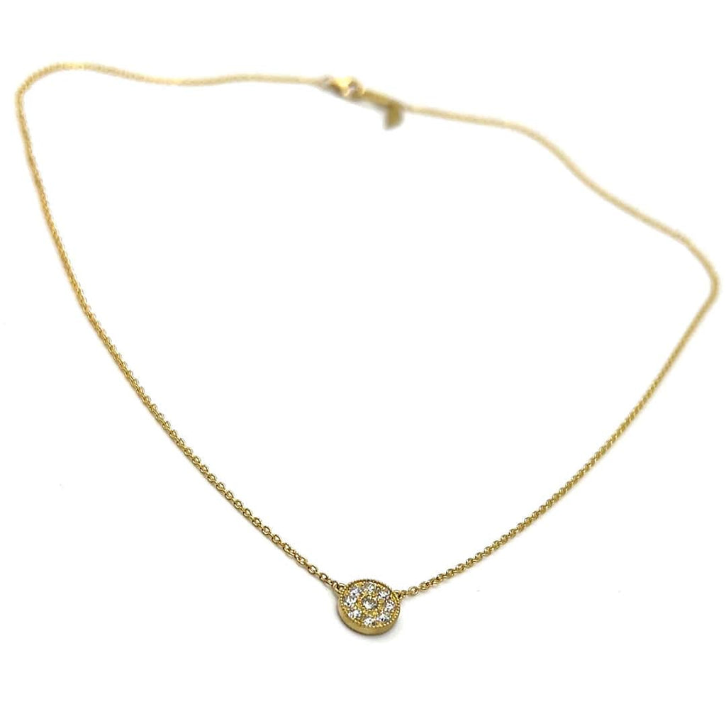 Round Disk Opera Necklace