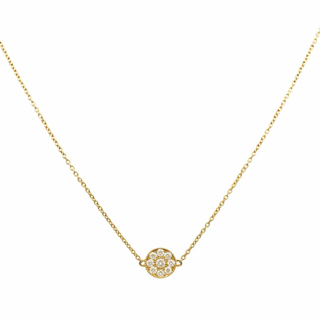 Round Disk Opera Necklace