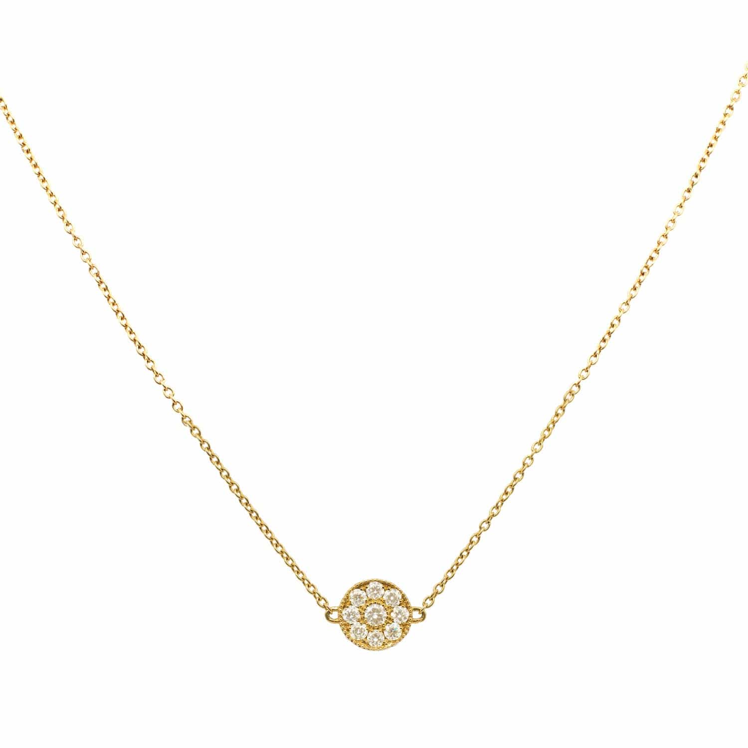 Round Disk Opera Necklace